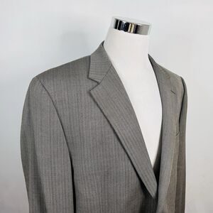 LRL Ralph Lauren 48L Sport Coat 100% Wool Herringbone Two Button Lined Vented